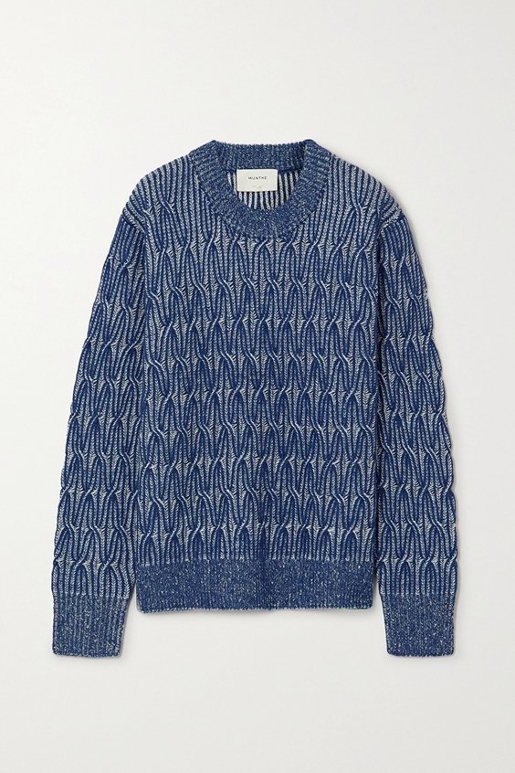knits trends fall 2020 blue oversized jumper