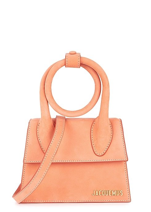 Spring trends 2021 orange bag with statement loop handle