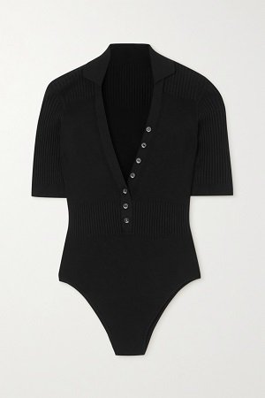 black ribbed body by jacquemus