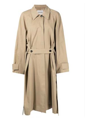 Low Classic Pleated Trench Coat