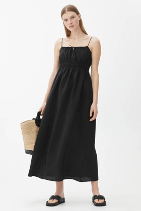 Ultimate Summer wardrobe staples arket black maxi dress