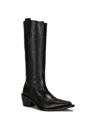 Winter 2022 Timeless Boot Trends - black leather cowboy boots