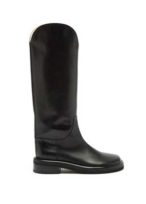 Black leather Riding Boots