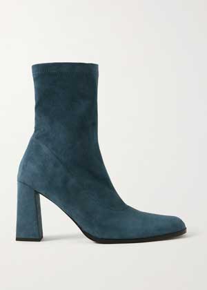 suede sock style ankle boots