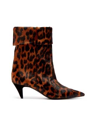 animal print pointy toes ankle boots