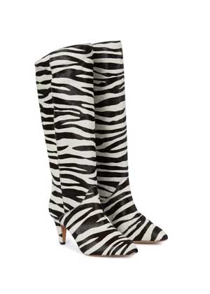 Isabel Marant Zebra Knee-High Boots