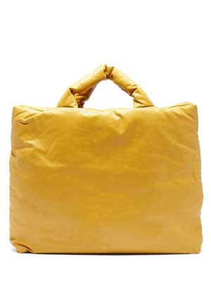 creme puffy pillow-like bag