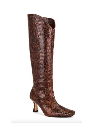 cowboy style square-toe boots