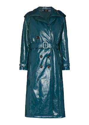 glossy coat trend winter 2022
