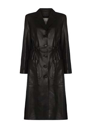 leather coat trend winter 2022