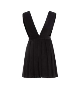 black deep v-neck mini dress