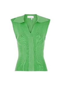 Green Knitted sleveless top