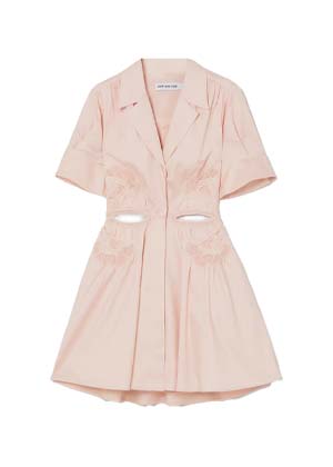 Spring-Summer 2022 Trends cutout pink shirt dress